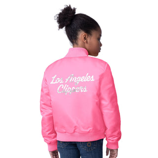 Big Kid Pink Varsity Jacket - LA CLIPPERS TEAM STORESTARTER40 - 000024 - S