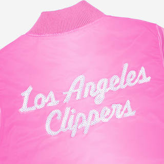 Big Kid Pink Varsity Jacket - LA CLIPPERS TEAM STORESTARTER40 - 000024 - S