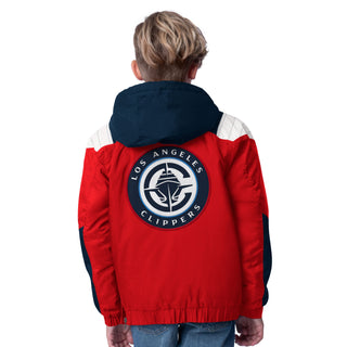 Big Kid Red Clippers Half Zip Pullover Jacket - LA CLIPPERS TEAM STORESTARTER40 - 000023 - S