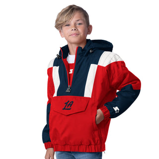 Big Kid Red Clippers Half Zip Pullover Jacket - LA CLIPPERS TEAM STORESTARTER40 - 000023 - S