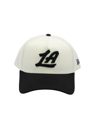 LA Clippers Off - White & Black Two - Tone “LA” Snapback Hat - Headwear - One Size - 60 - 000166