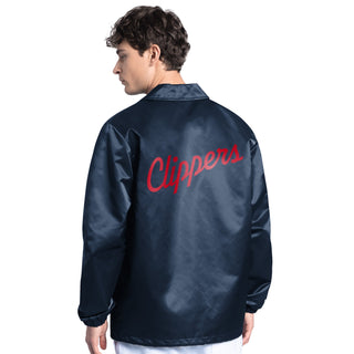 Navy LA Clippers Coaches Jacket - LA CLIPPERS TEAM STORESTARTER20 - 000130 - S