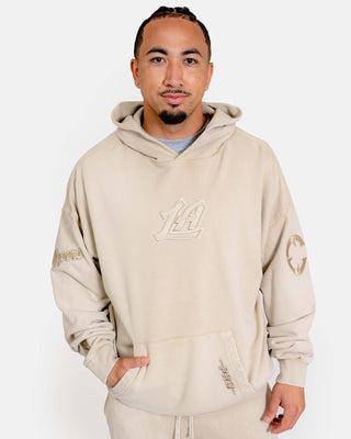 Sandstone LA Enzyme Wash Hoodie - Apparel - Sandstone - 20-000214-S