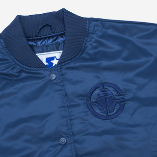 Women’s Navy Cropped Varsity Jacket - LA CLIPPERS TEAM STORESTARTER30 - 000027 - XS