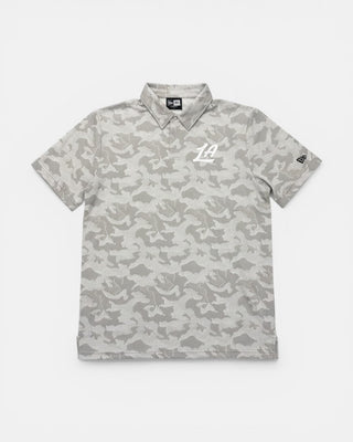 LA Clippers Grey Camo Performance Polo