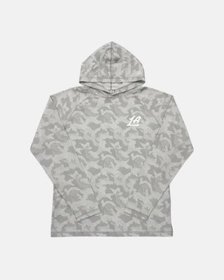 LA Clippers Grey Camo Lightweight Hoodie