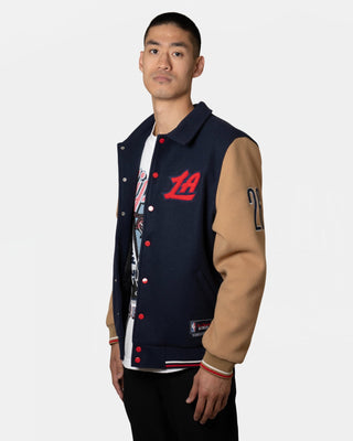 2026 All - Star Varsity Jacket - Apparel - Navy/Beige - 20-000334-S