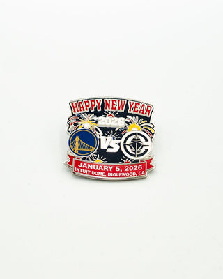 2026 New Year’s Warriors vs Clippers Matchup Pin - Accessories - 72-000125