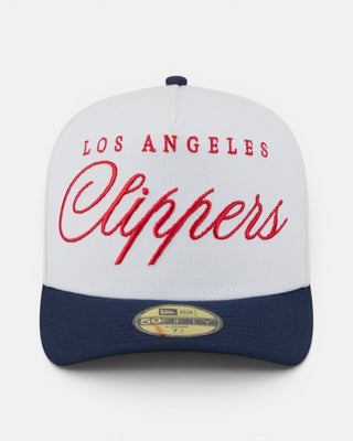 '25 NBA Draft Clippers Two-Tone 5950 Hat - Headwear - White/Navy - 60-000127-7