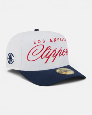 '25 NBA Draft Clippers Two-Tone 5950 Hat - Headwear - White/Navy - 60-000127-7