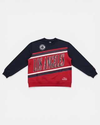 LA Clippers Los Angeles Stripe Crewneck Sweatshirt