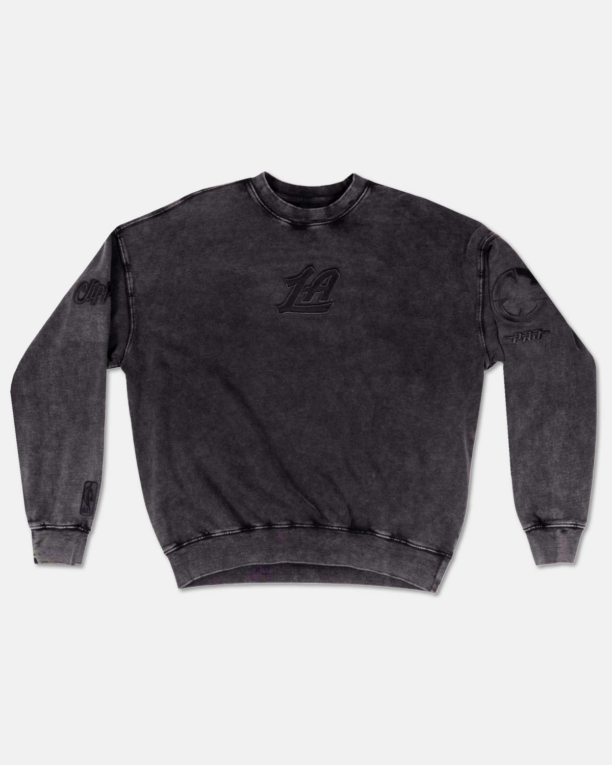 Black LA Enzyme Washed Crewneck Sweatshirt