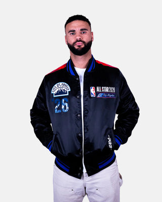 NBA All-Star 2026 Los Angeles Satin Varsity Jacket