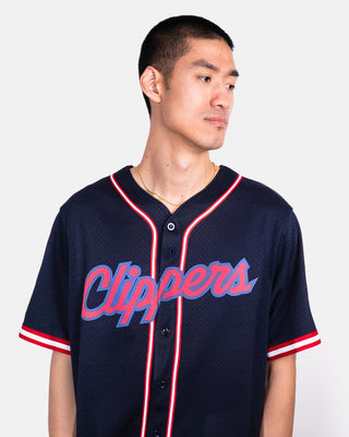 Clippers Navy Script Baseball Jersey