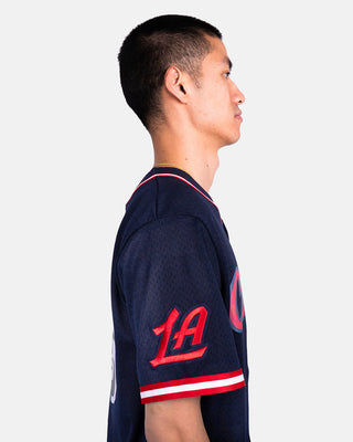 Clippers Navy Script Baseball Jersey