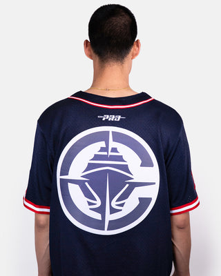 Clippers Navy Script Baseball Jersey