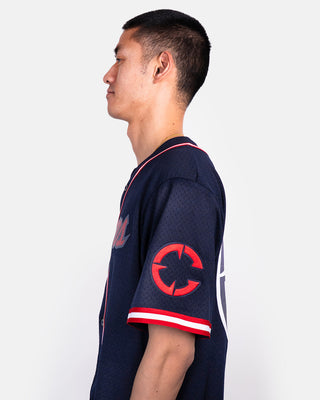 Clippers Navy Script Baseball Jersey