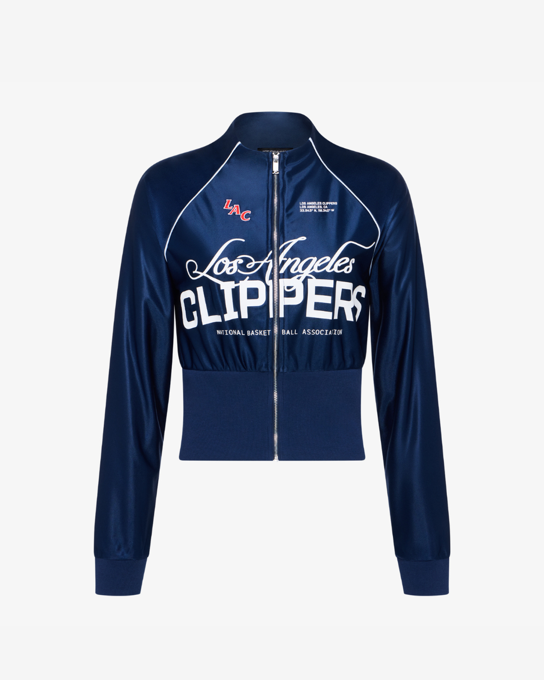 Off Season Los Angeles Clippers Women's Cropped Corset Track Jacket