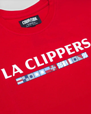 Big Kid LA Clippers T-Shirt - Apparel - Red - 40-000078-XS(4/5)