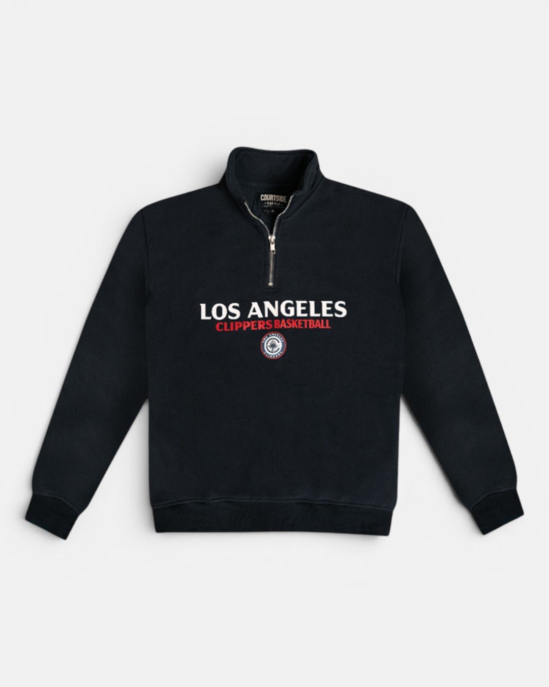 Big Kid Los Angeles Clippers 1/4 Zip Sweatshirt - Apparel - Navy - 40-000029-XS(4/5)