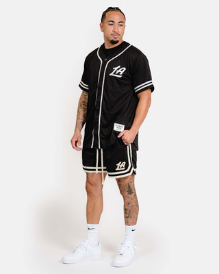 Black LA Baseball Jersey - Apparel - Black - 20 - 000370 - S