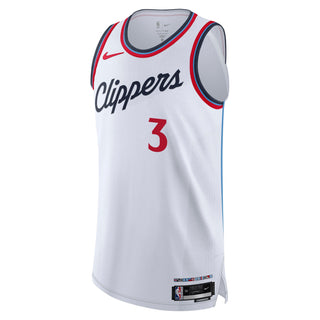 White basketball jersey with 'Clippers' and number '3' on a white background