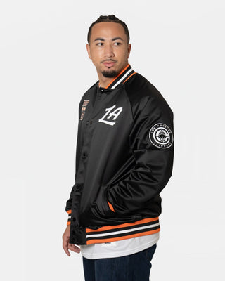 City Edition Braves Tribute Satin Jacket - Apparel - Black - 20-000237-S