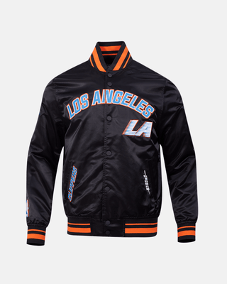 City Edition Satin Varsity Jacket - Apparel - Black - 20-000217-S