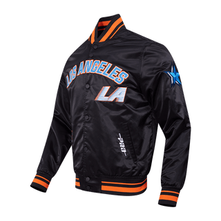 City Edition Satin Varsity Jacket - Apparel - Black - 20-000217-S