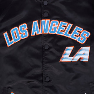 City Edition Satin Varsity Jacket - Apparel - Black - 20-000217-S