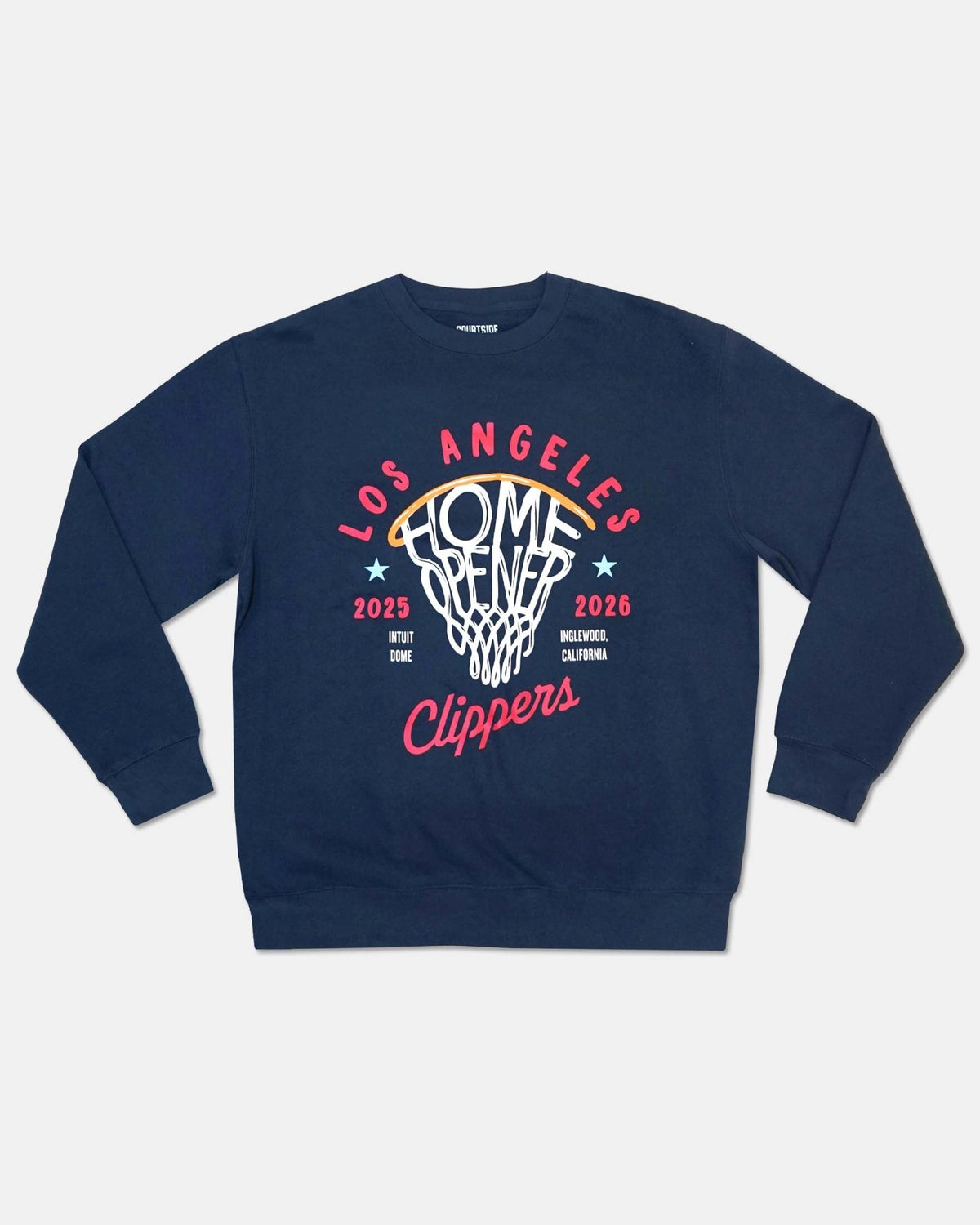 Clippers 2025–26 Intuit Dome Home Opener Crewneck - Apparel - Navy - 20 - 000428 - S
