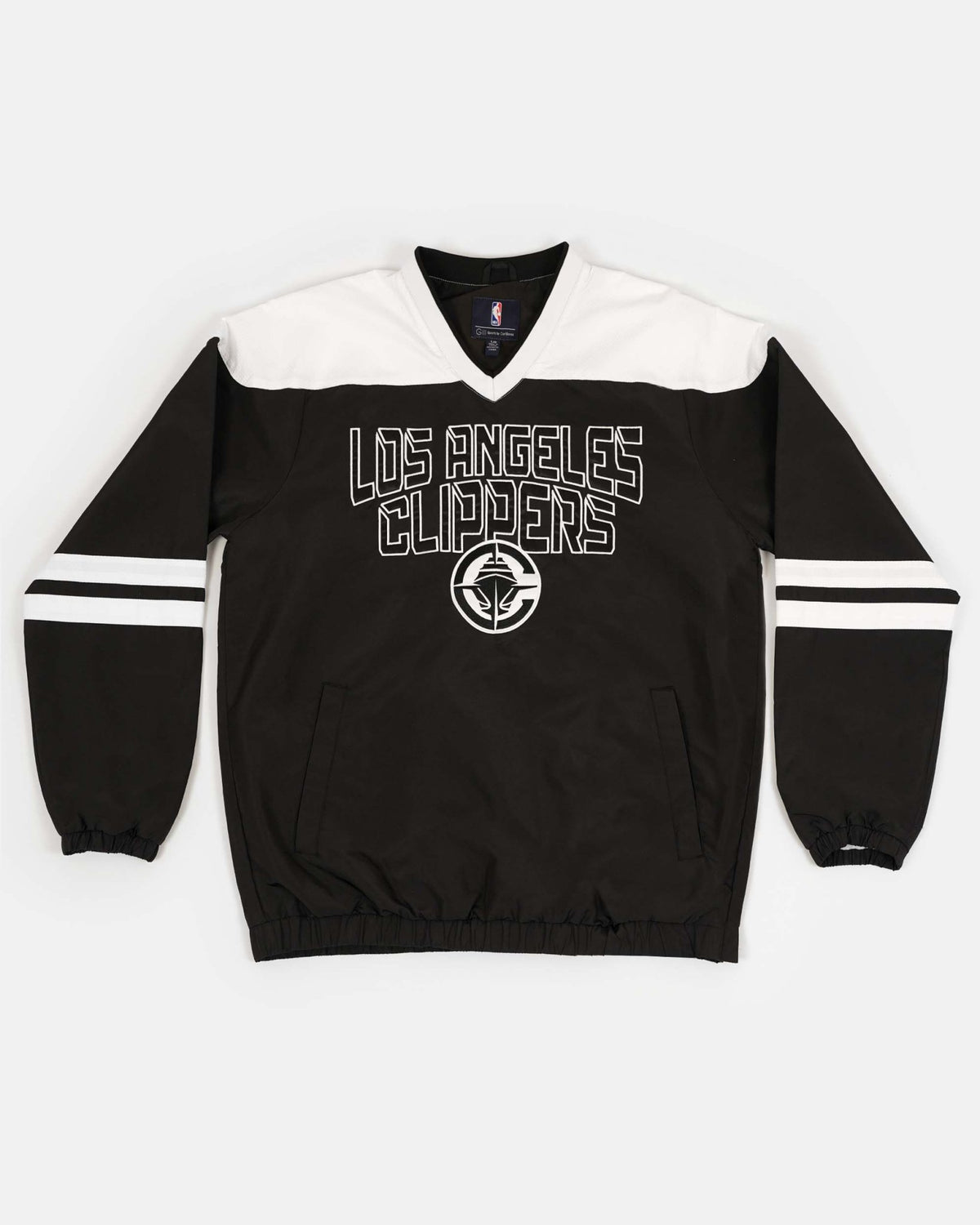 Clippers Black V - Neck Pullover Hockey Sweater - Apparel - Black/White - 20 - 000192 - S