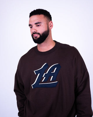 Clippers Classic LA Logo Crewneck Sweatshirt - Apparel - Brown - 20-000406-S