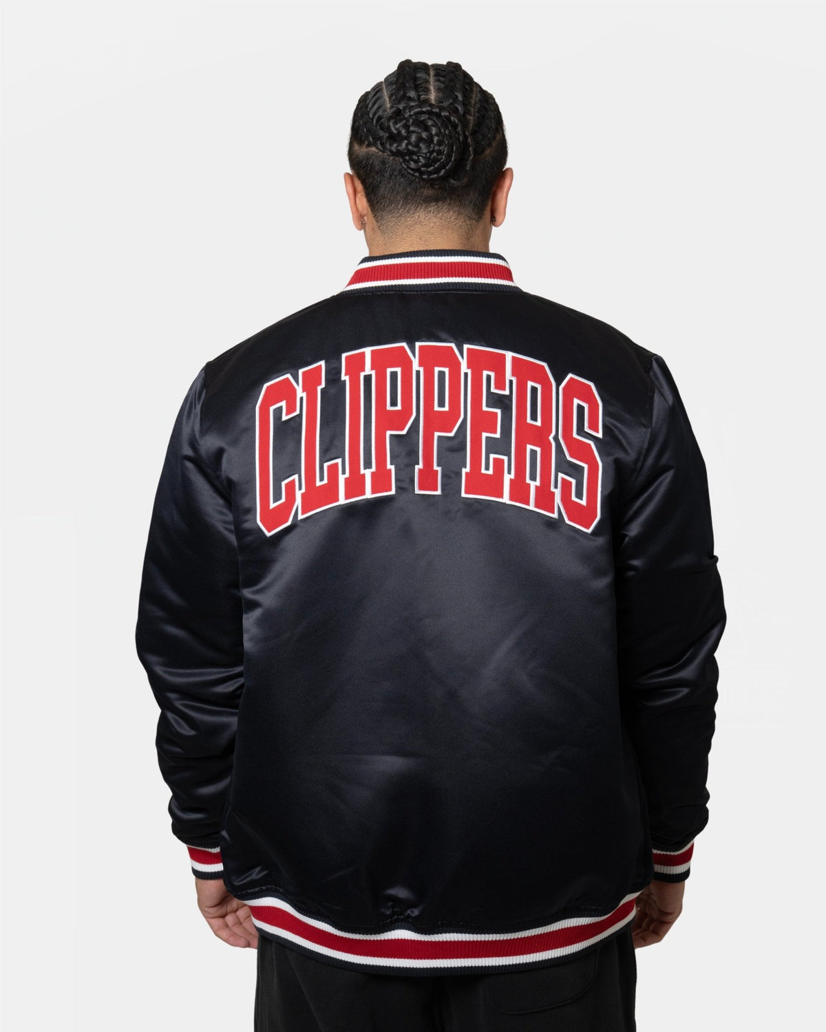 Clippers Classic Satin Varsity Jacket - Apparel - Black - 20-000191-S