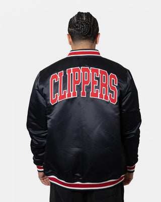 Clippers Classic Satin Varsity Jacket - Apparel - Black - 20-000191-S