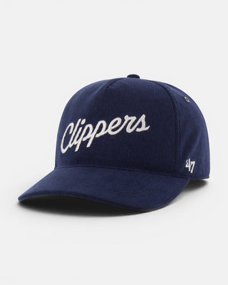 Clippers Corduroy Strapback Hat - Headwear - Navy - 60-000158