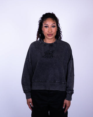 Clippers Crystal Wash Crewneck Sweatshirt - Apparel - Black - 30-000092-XS