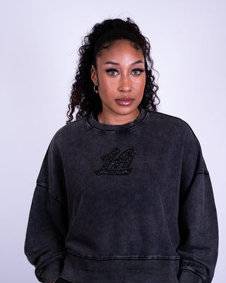 Clippers Crystal Wash Crewneck Sweatshirt - Apparel - Black - 30-000092-XS