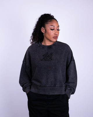 Clippers Crystal Wash Crewneck Sweatshirt - Apparel - Black - 30-000092-XS