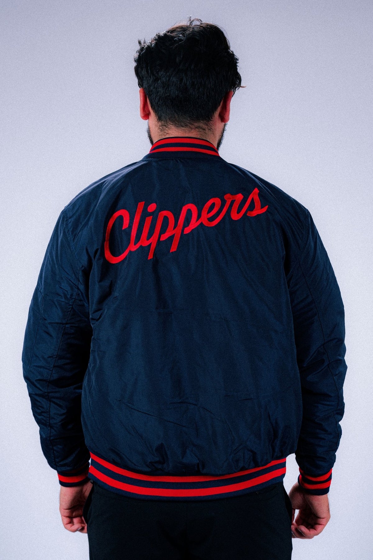 Clippers Flight Bomber Jacket - Apparel - Navy - 20-000247-S