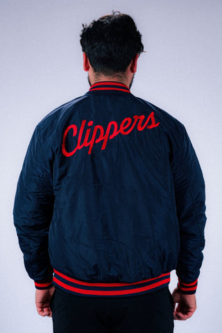 Clippers Flight Bomber Jacket - Apparel - Navy - 20-000247-S