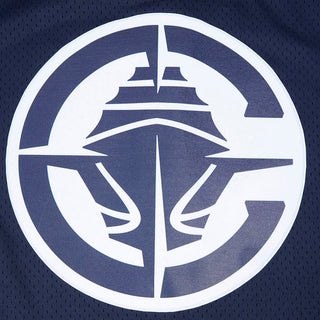 Clippers Mesh Button Down Shirt - Navy - 20-000046-S