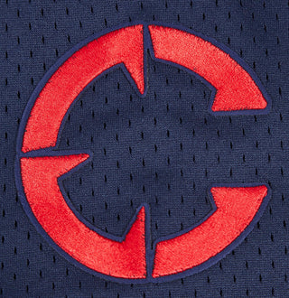 Clippers Mesh Button Down Shirt - Navy - 20-000046-S