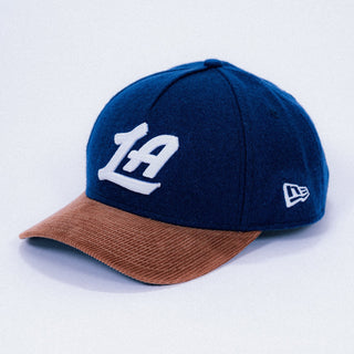 Clippers New Era 940 Two - Tone Wool & Corduroy Golfer Hat - Headwear - Blue - 60-000217