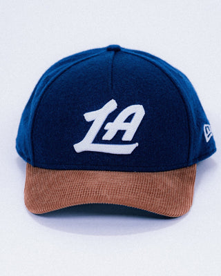 Clippers New Era 940 Two - Tone Wool & Corduroy Golfer Hat - Headwear - Blue - 60-000217