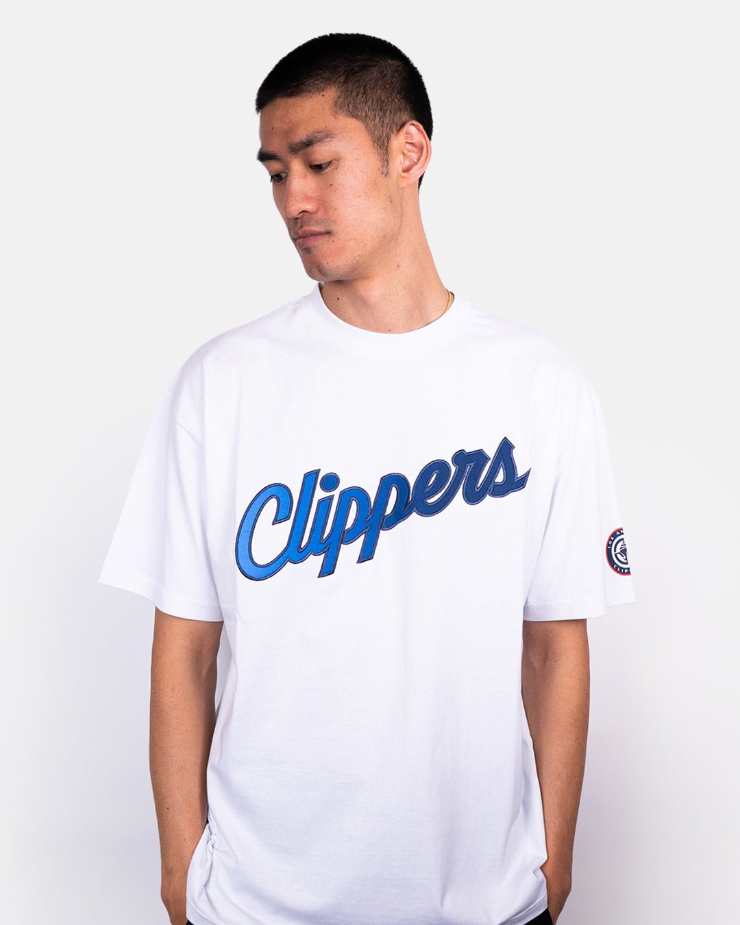 Clippers Ombre Logo Oversized Tee - Apparel - White - 20-000244-S