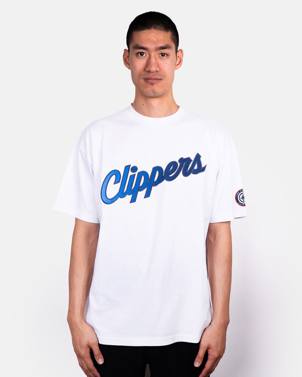 Clippers Ombre Logo Oversized Tee - Apparel - White - 20-000244-S