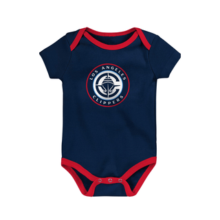 Clippers Onesie and Milestone Blanket Gift Set - LA CLIPPERS TEAM STOREOuterstuff42 - 000002 - 0 - 3M