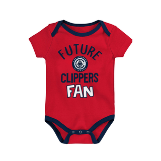 Clippers Onesie and Milestone Blanket Gift Set - LA CLIPPERS TEAM STOREOuterstuff42 - 000002 - 0 - 3M