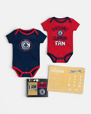 Clippers Onesie and Milestone Blanket Gift Set - Apparel - 0-3 M - 42-000002-0-3M